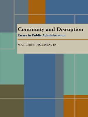 cover image of Continuity and Disruption